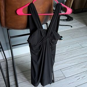 Express black body con dress